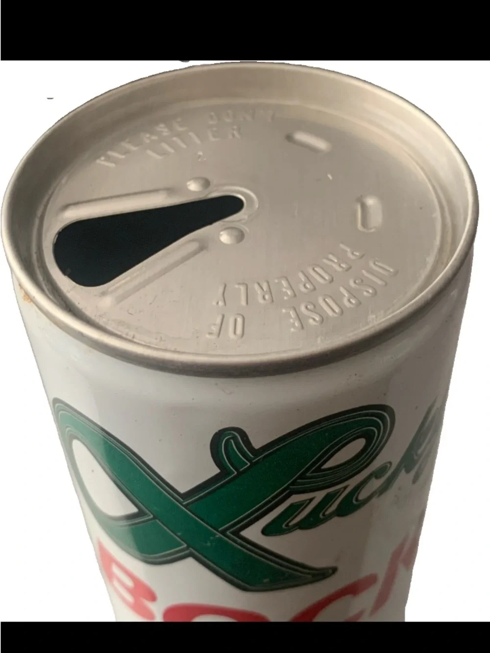 Vintage Beer Can Lucky Bock Beer The Finest of Them All Empty Aluminum Can